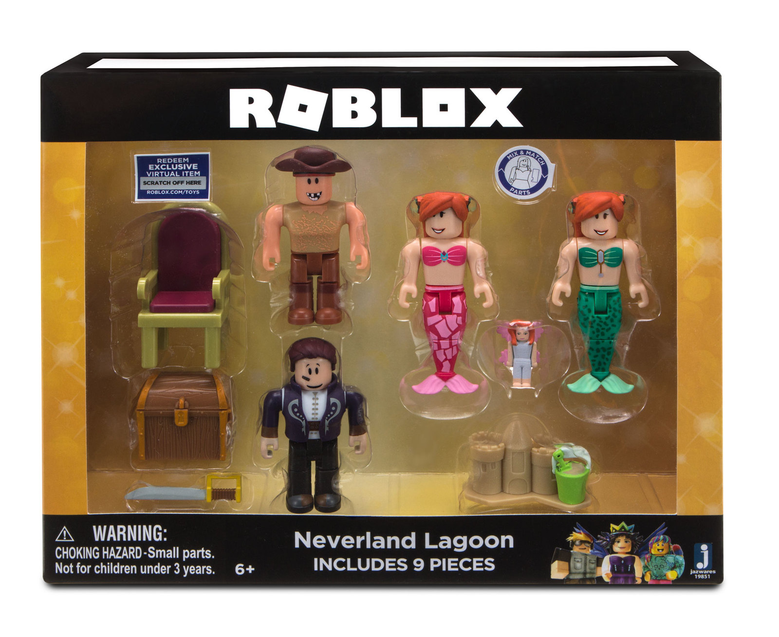 New Roblox Celebrity Neverland Lagoon Multipack Action Figures - roblox celebrity neverland lagoon multipack action figures