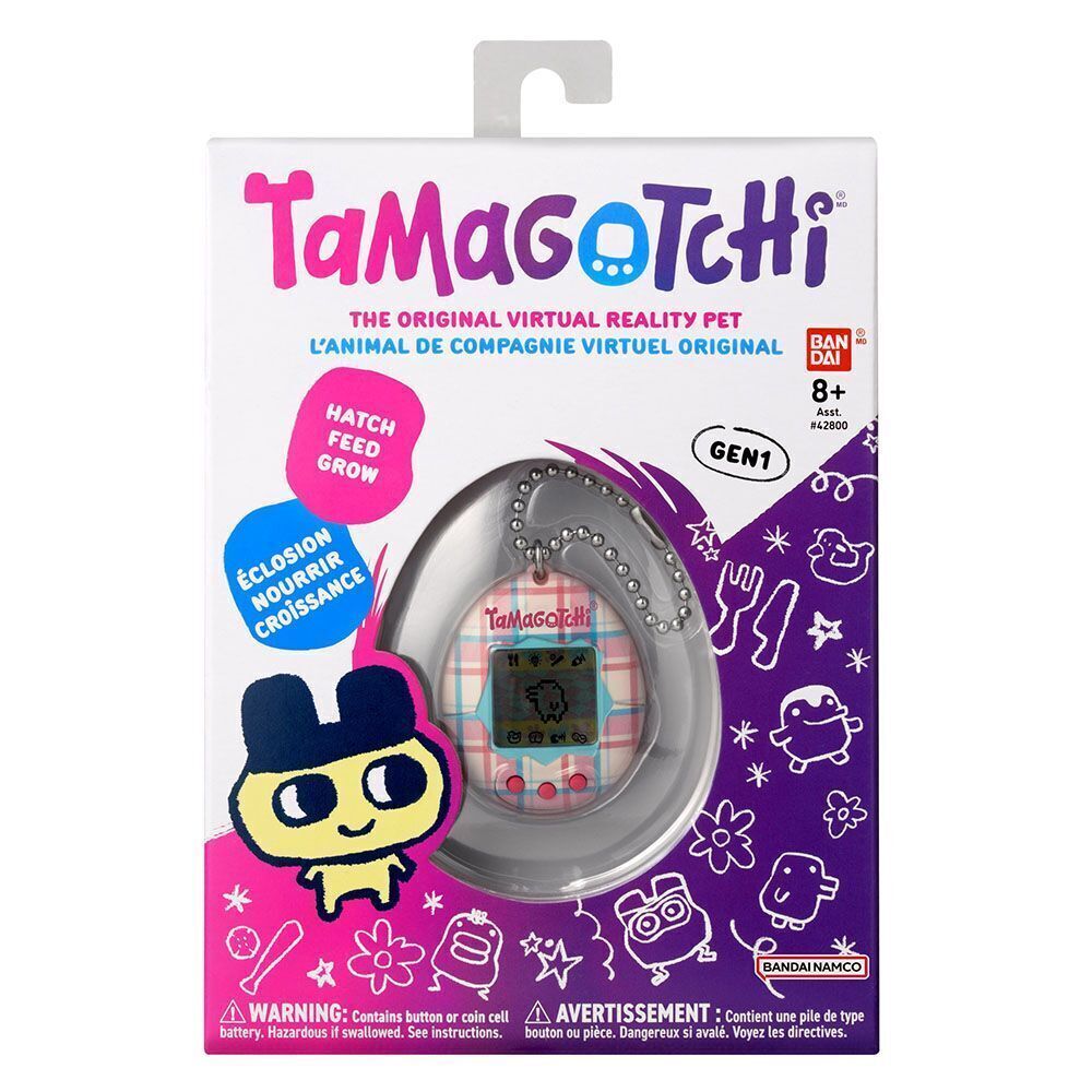 Bandai Tamagotchi Original Plaid Digital Pet