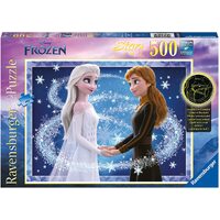 Ravensburger Disney Frozen The Sisters Anna and Elsa Glow in the Dark 500pc Puzzle
