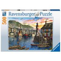 Ravensburger Sunrise at the Port 500pc Puzzle