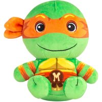 TOMY Junior Mocchi Mocchi TMNT Michaelangelo Character Plush