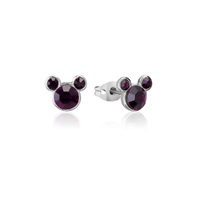 Couture Kingdom Disney Mickey Mouse February Birthstone Stud Earrings