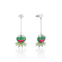 Couture Kingdom Disney The Muppets Kermit The Frog Crystal Drop WGP Earrings