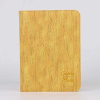 Game Mate Premium 9 Pocket Zippered Yellow Wood Grain Card Binder