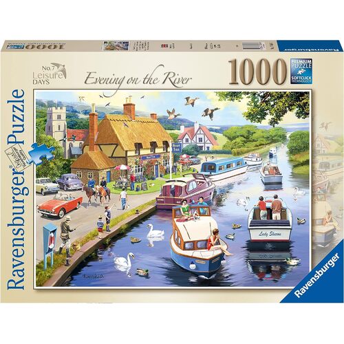 Ravensburger Leisure Days No.7 Evening on the River 1000pc Puzzle