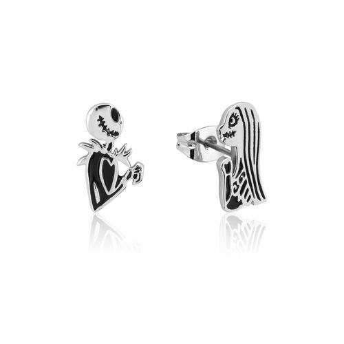 Couture Kingdom Disney The Nightmare Before Christmas Jack and Sally Stud Earrings