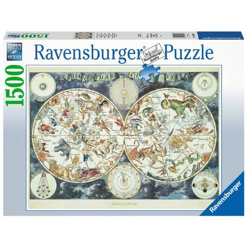Ravensburger World Map of Fantastic Beasts 1500pc Puzzle