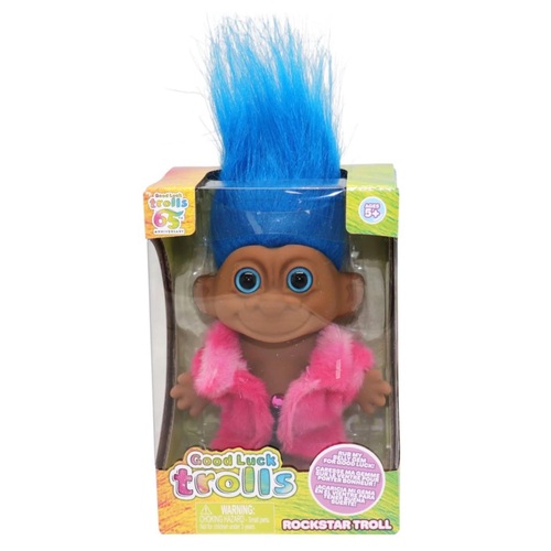 Headstart Good Luck Trolls 65th Anniversary Rockstar Troll Figure