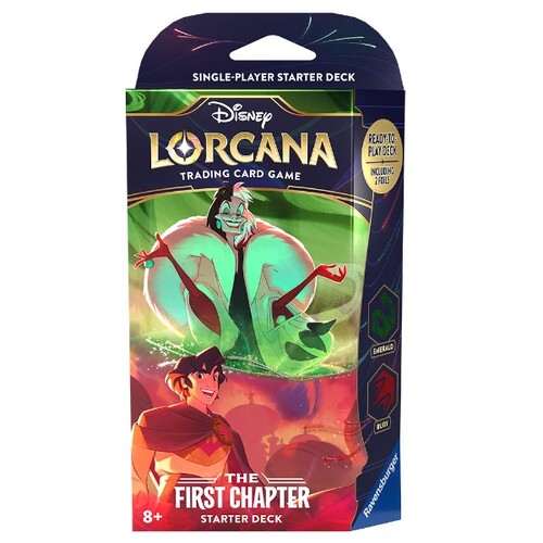 Ravensburger Disney Lorcana TCG The First Chapter Starter Deck Emerald and Ruby