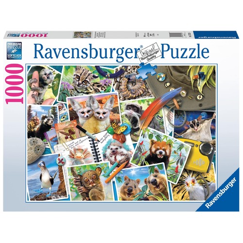 Ravensburger A Traveler’s Animal Journal 1000pc Puzzle