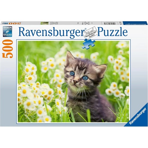 Ravensburger Kitten in the Meadow 500pc Puzzle