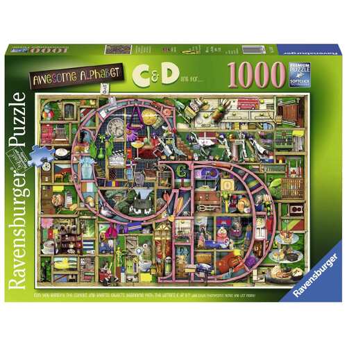 Ravensburger Awesome Alphabet C & D 1000pc Puzzle