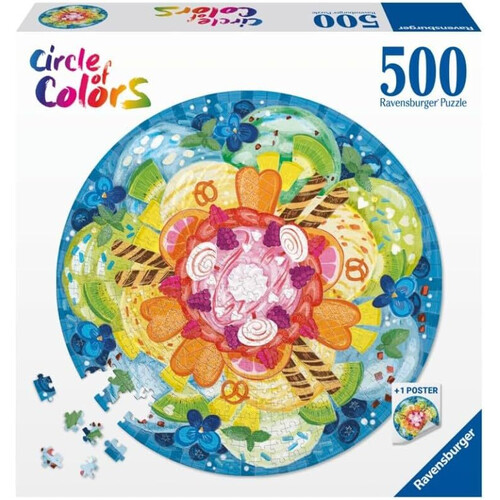 Ravensburger Circle of Colors Ice Cream 500pc Puzzle