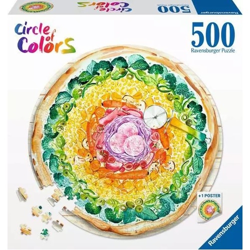 Ravensburger Circle of Colors Pizza 500pc Puzzle