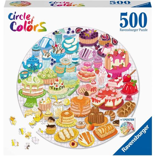 Ravensburger Circle of Colors Desserts and Pastries 500pc Puzzle