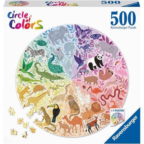 Ravensburger Circle of Colors Animals 500pc Puzzle