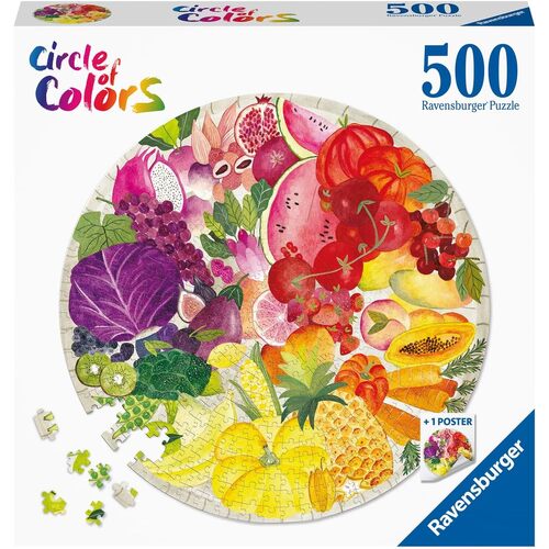 Ravensburger Circle of Colors Fruits & Vegetables 500pc Puzzle