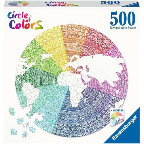 Ravensburger Circle of Colors Mandala 500pc Puzzle