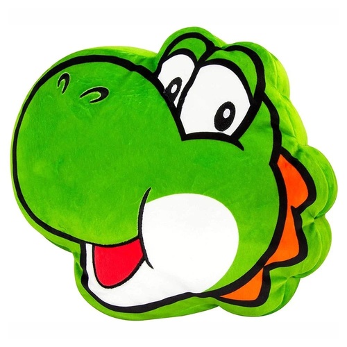 TOMY Club Mocchi Mocchi Super Mario Bros Yoshi Head Mega 15-Inch Plush