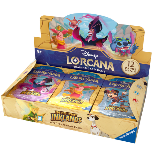 Ravensburger Disney Lorcana TCG Set-3 Into the Inklands Booster Box. 24 Booster Packs!