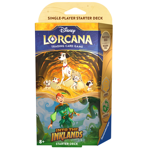 Ravensburger Disney Lorcana TCG Set-3 Into the Inklands Starter Deck Amber & Emerald