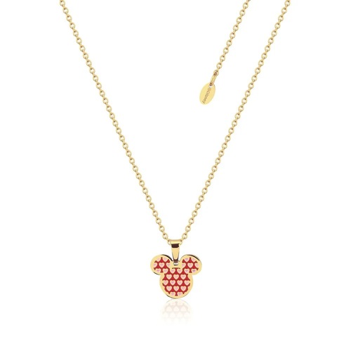 Couture Kingdom Disney Mickey Mouse Hearts YGP Enamel Necklace