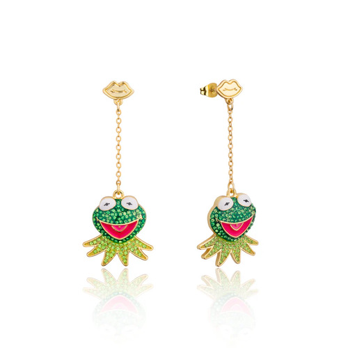 Couture Kingdom Disney The Muppets Kermit The Frog Crystal Drop YGP Earrings