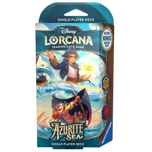 Ravensburger Disney Lorcana TCG Set-6 Azurite Sea Starter Deck Amber & Ruby